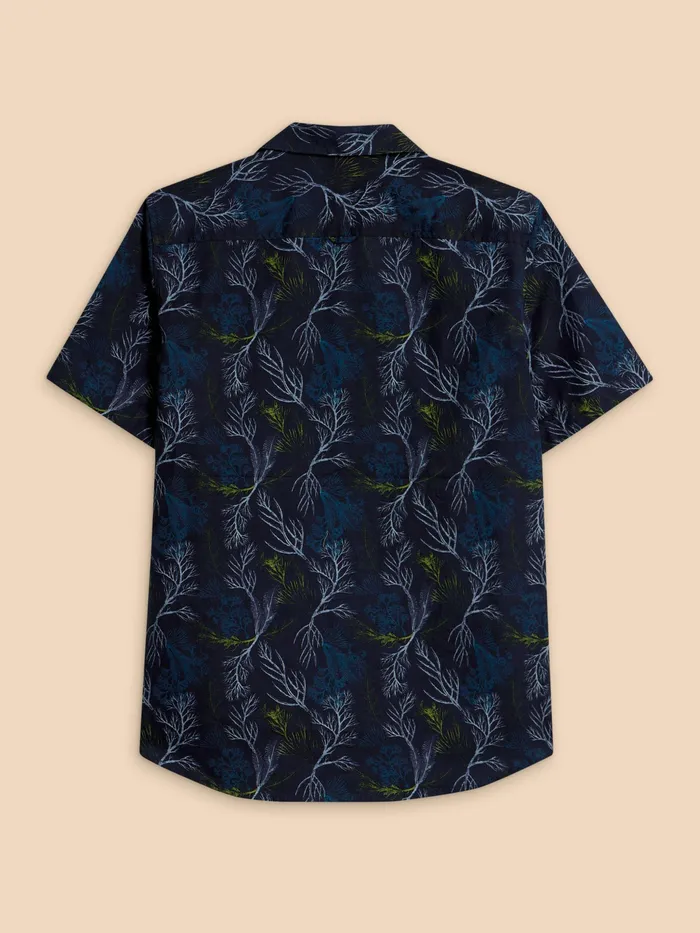 Men White Stuff Clothing Crab Printed SS Shirt Men White Stuff Clothing Crab Printed SS Shirt