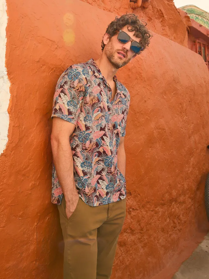 Men White Stuff Clothing Floral Printed Polo Men White Stuff Clothing Floral Printed Polo