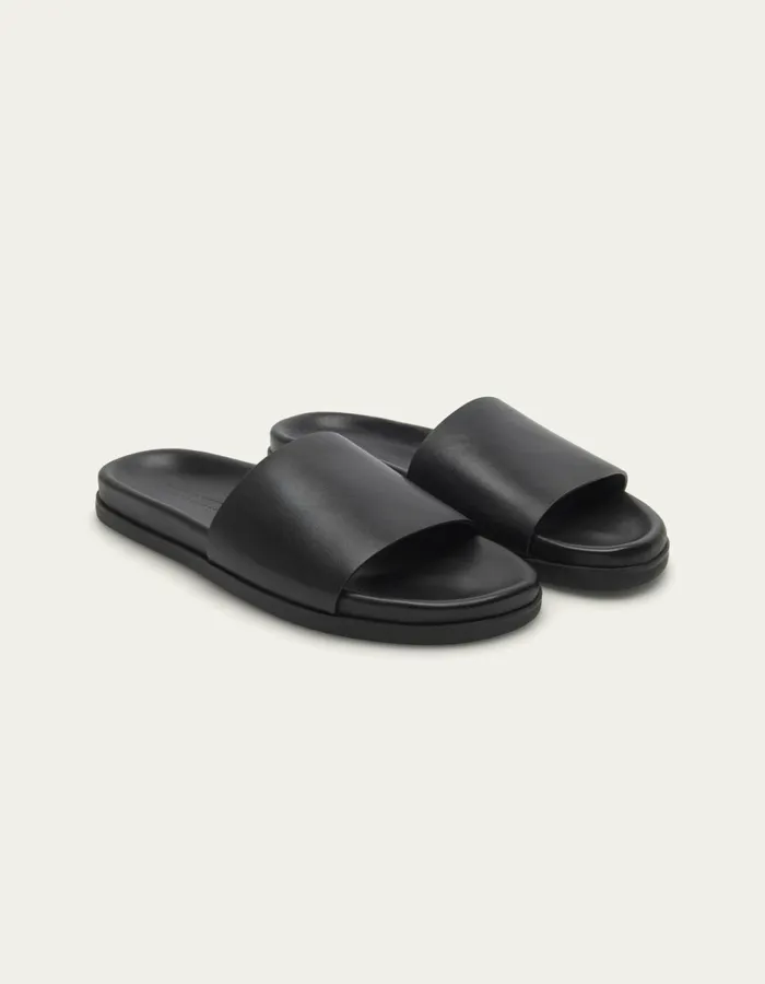 Men Wilbur Leather Sandal 8211 BlackBlack Les Deux Shoes