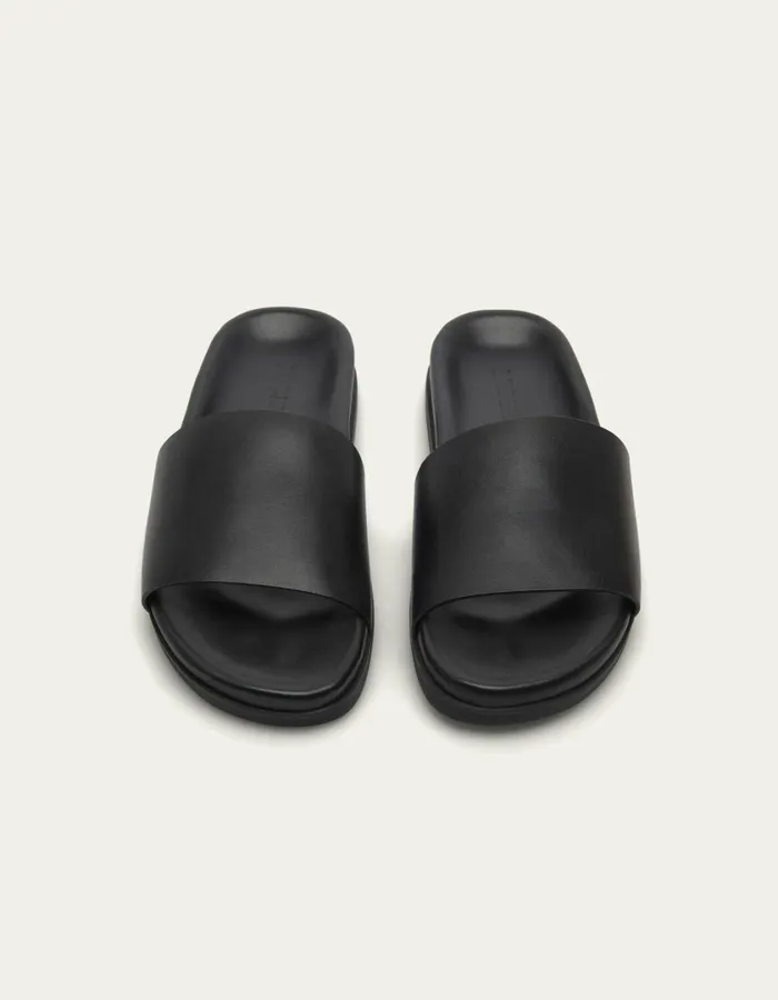 Men Wilbur Leather Sandal 8211 BlackBlack Les Deux Shoes