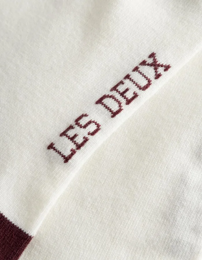 Men William Stripe 2Pack Socks 8211 Off WhiteDark Navy Les Deux Underwear Men William Stripe 2Pack Socks 8211 Off WhiteDark Navy Les Deux Underwear