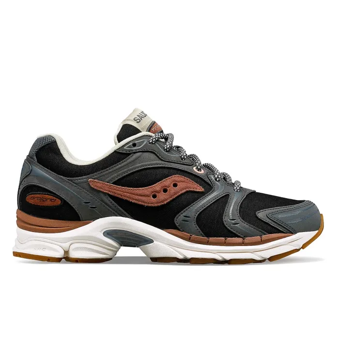 MenWomen Saucony ProGrid Triumph 4 Secure Grey Brown Lifestyle