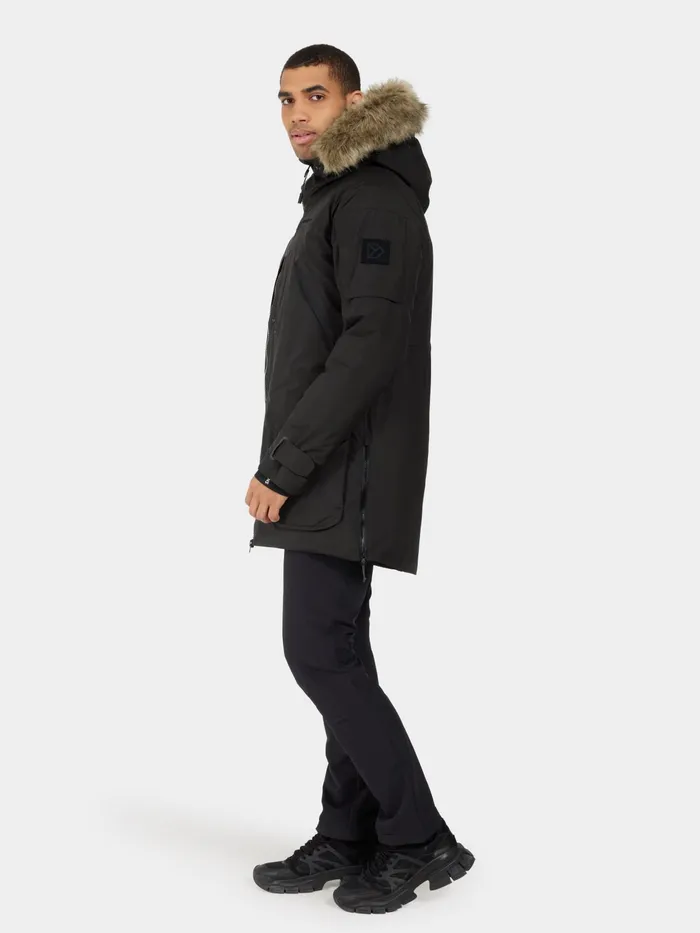 Men Zeus Parka Black Didriksons Autumn Jackets