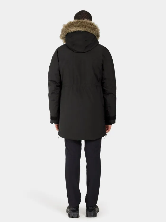 Men Zeus Parka Black Didriksons Autumn Jackets