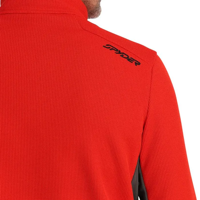 Mens Bandit Half Zip Volcano Spyder Fleece