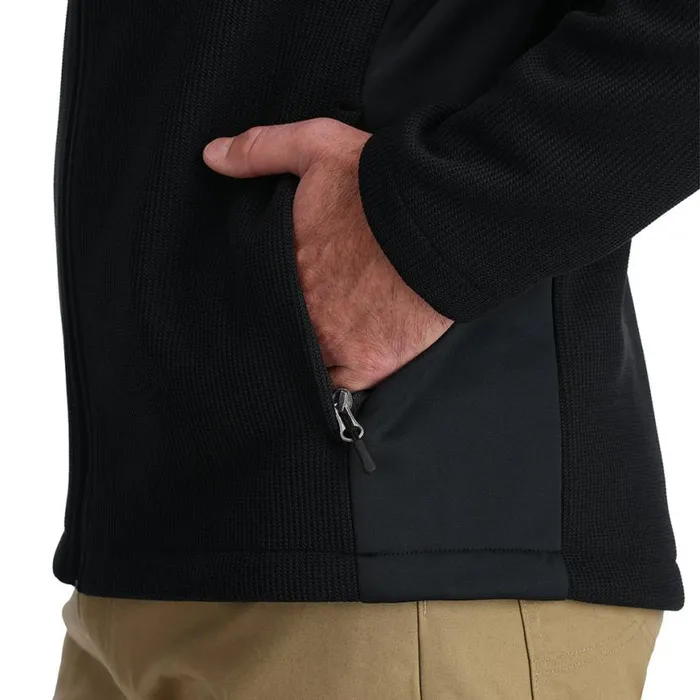 Mens Bandit Hooded Black Spyder Fleece