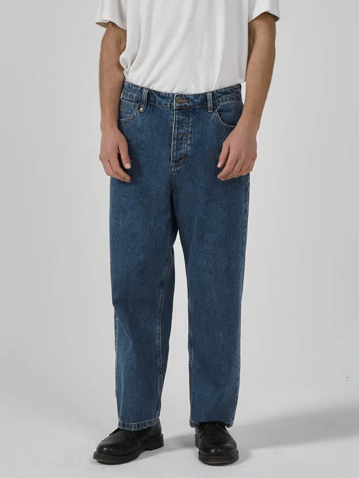 Mens Big Slacker Denim Jean Highway Blue Thrills Denim