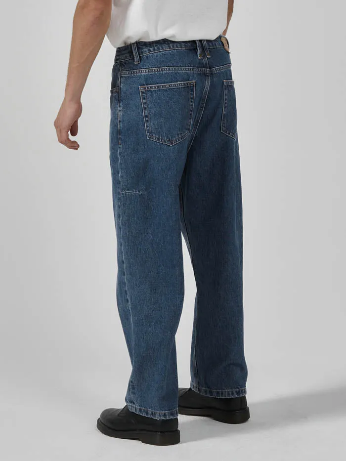 Mens Big Slacker Denim Jean Highway Blue Thrills Denim