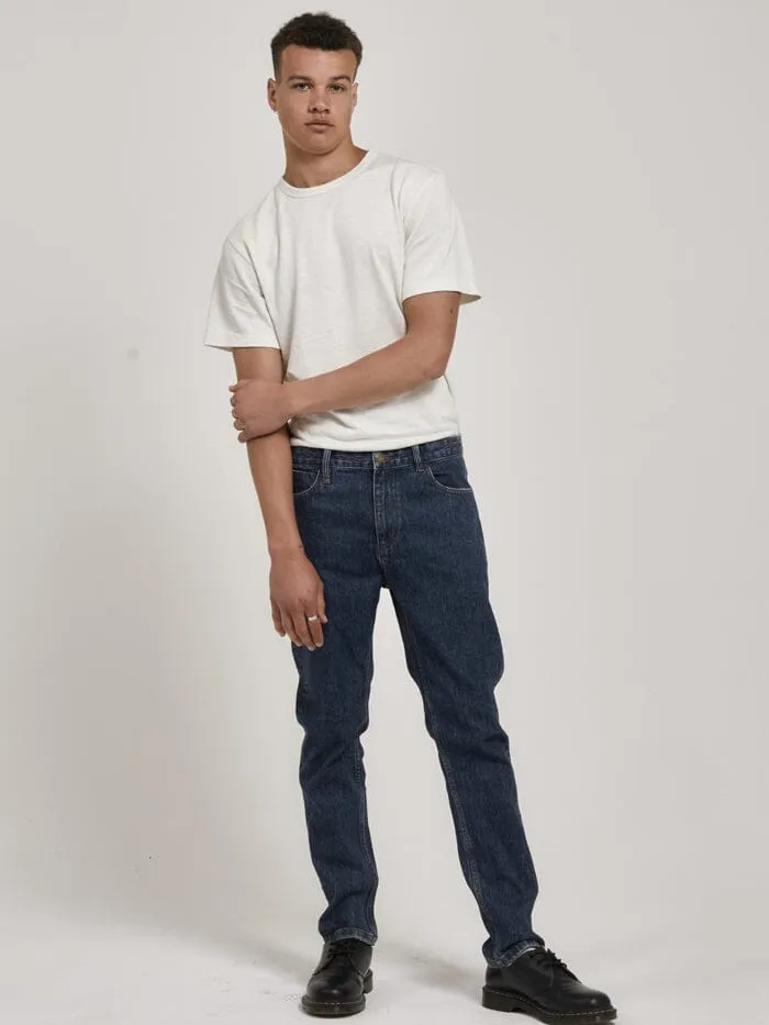 Mens Bones Denim Jean Worn In Blue Thrills Denim