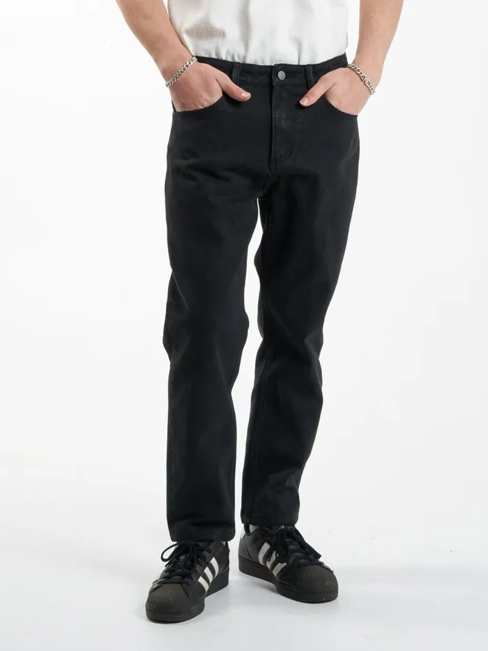 Mens Chopped Denim Jean Dusk Black Thrills Denim