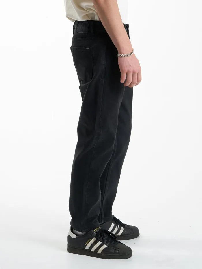 Mens Chopped Denim Jean Dusk Black Thrills Denim