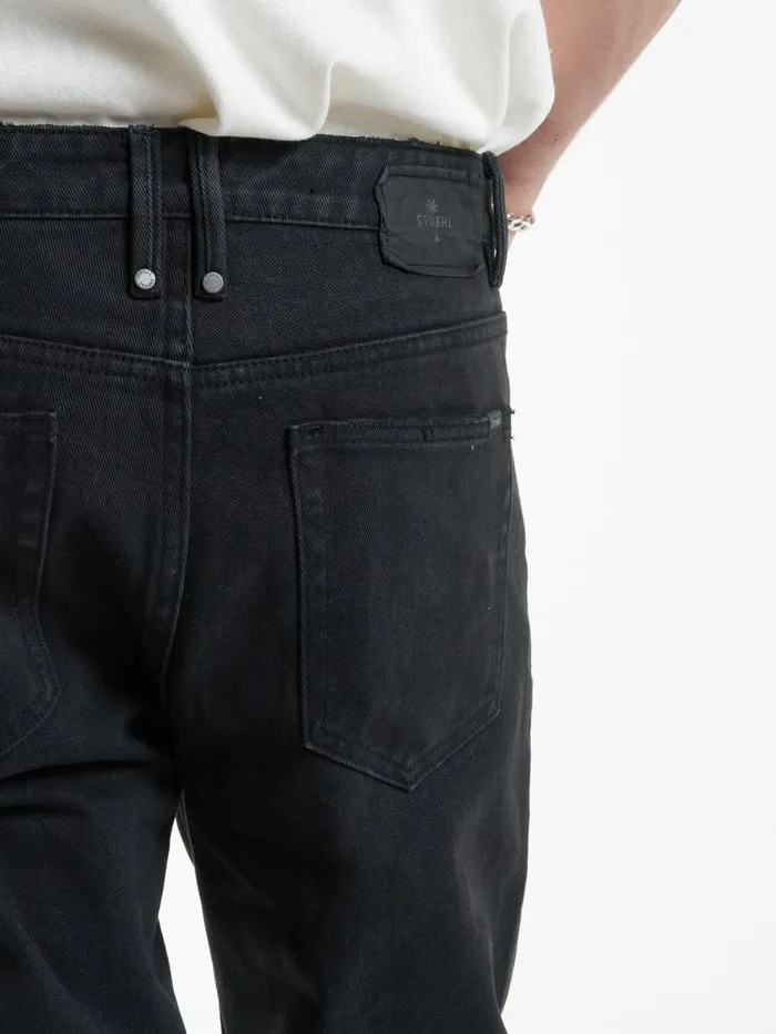Mens Chopped Denim Jean Dusk Black Thrills Denim