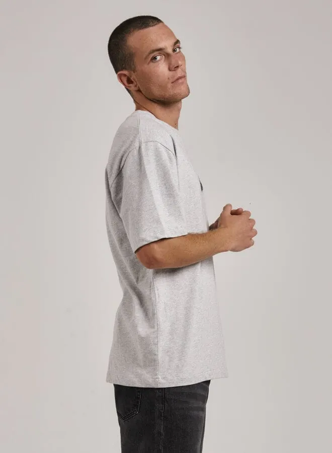 Mens Coat Of Oversize Fit Tee Snow Marle Thrills Tees and Tank Tops
