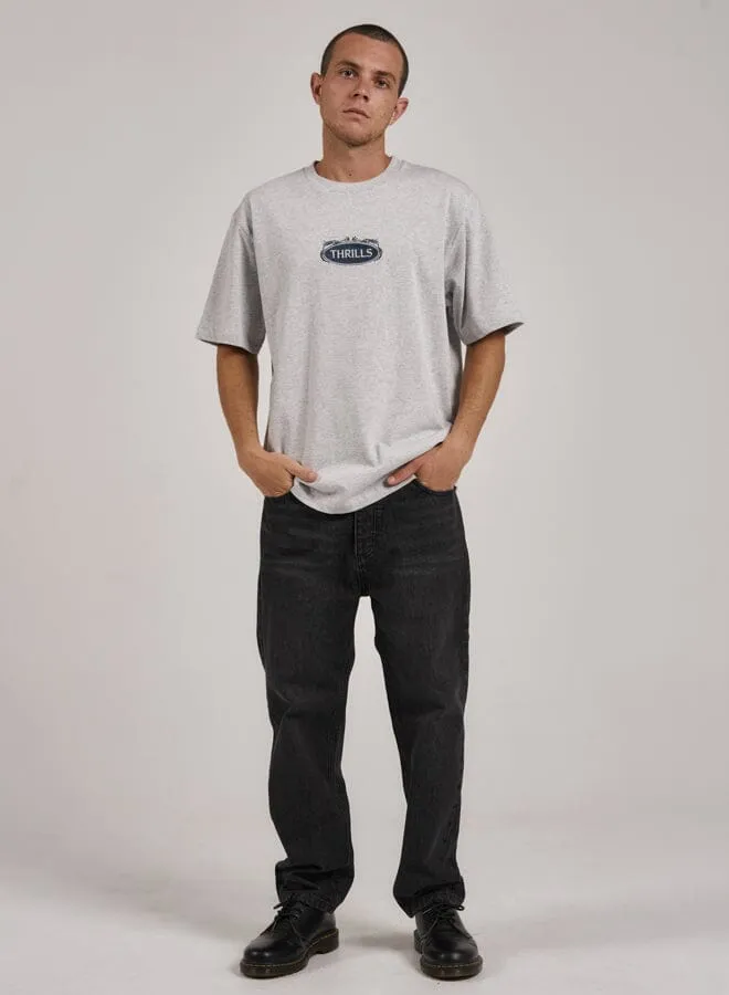 Mens Coat Of Oversize Fit Tee Snow Marle Thrills Tees and Tank Tops