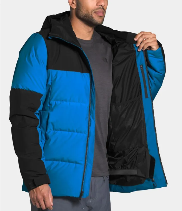 Mens Corefire Down Jacket Clear Lake Bluetnf Black The North Face Insulated and Down Jackets