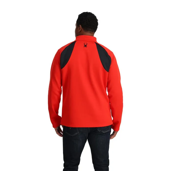 Mens Encore Half Zip Volcano Spyder Fleece