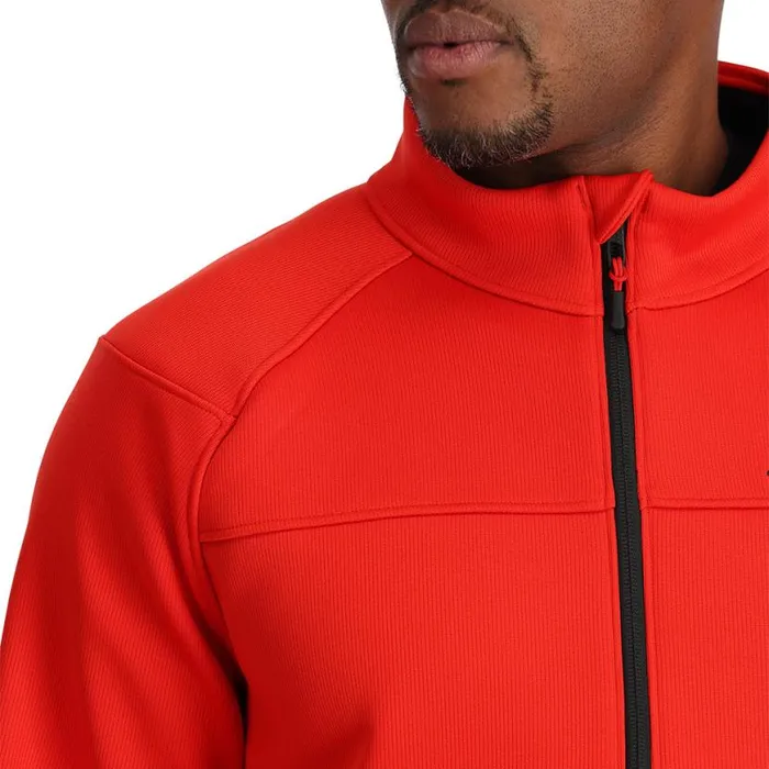 Mens Encore Half Zip Volcano Spyder Fleece