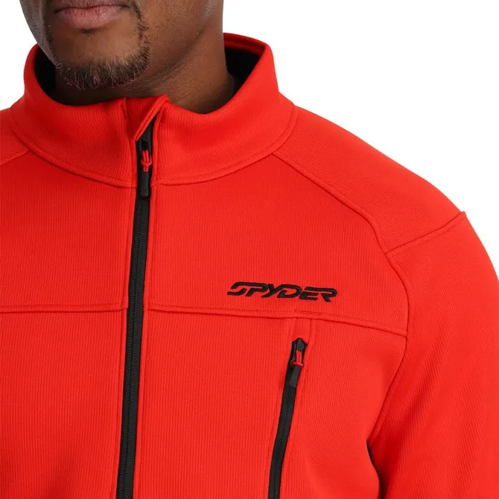 Mens Encore Half Zip Volcano Spyder Fleece