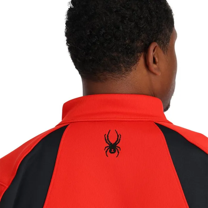 Mens Encore Half Zip Volcano Spyder Fleece