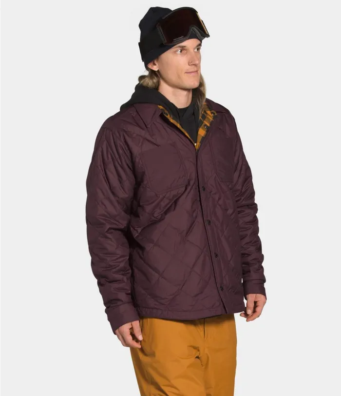 Mens Fort Point Insulated Flannel Root Browntimber Tan Plaid The North Face Snow