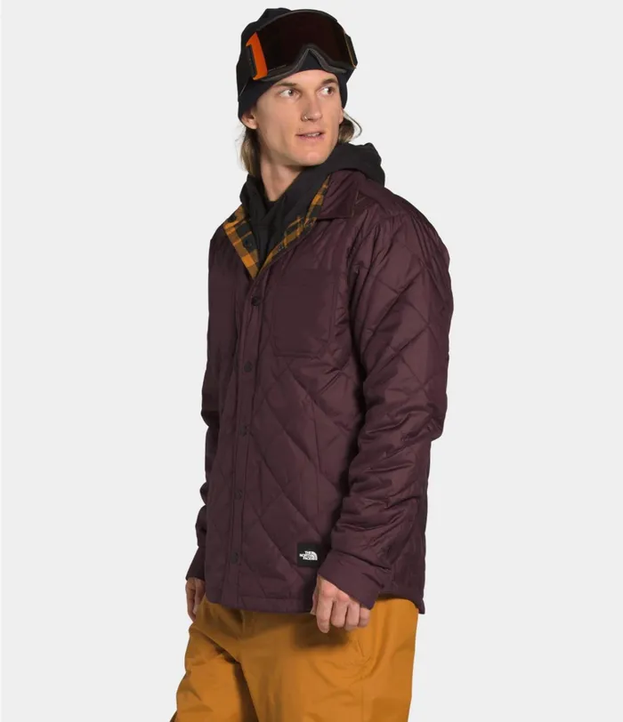 Mens Fort Point Insulated Flannel Root Browntimber Tan Plaid The North Face Snow