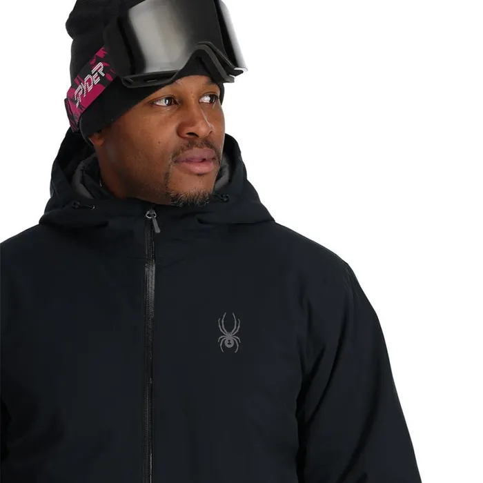 Mens Grand 3 In 1 Black Spyder Insulated