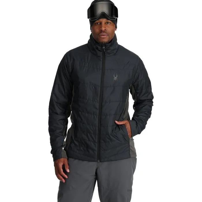 Mens Grand 3 In 1 Black Spyder Insulated