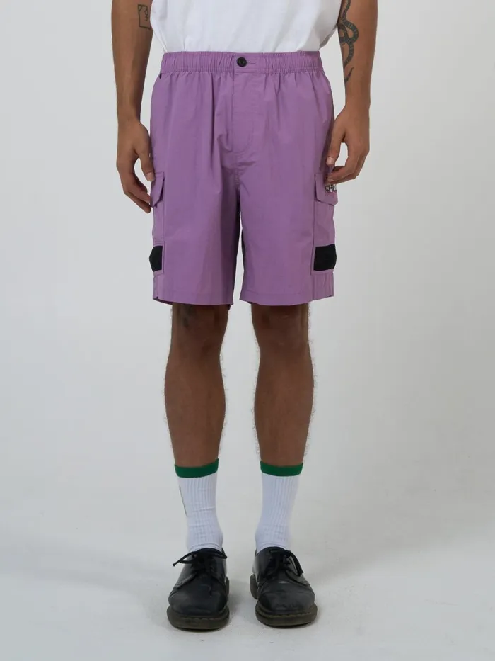 Mens Interlock Short Mauve Shadows Thrills Shorts