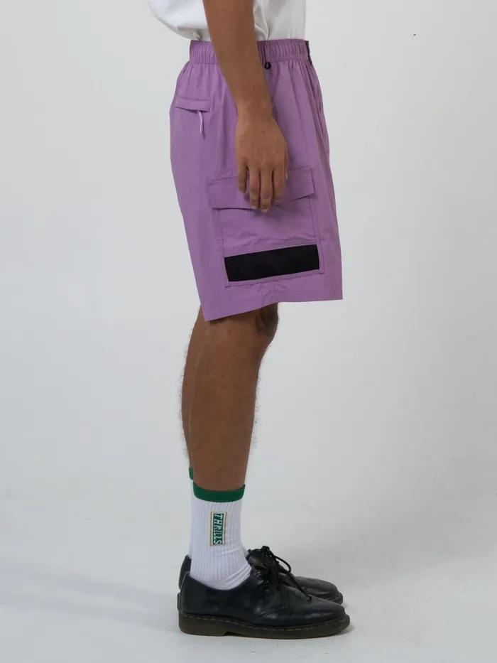 Mens Interlock Short Mauve Shadows Thrills Shorts