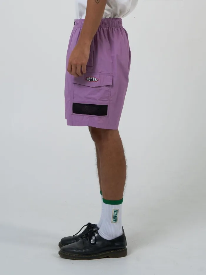 Mens Interlock Short Mauve Shadows Thrills Shorts
