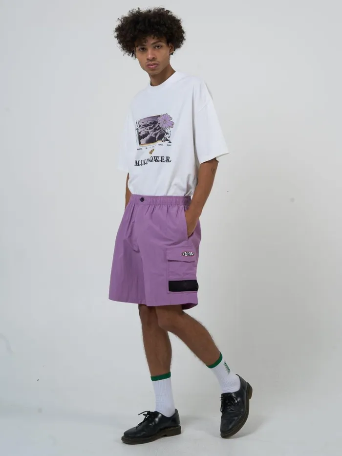 Mens Interlock Short Mauve Shadows Thrills Shorts