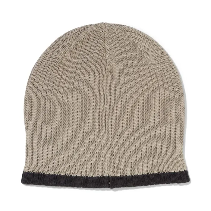 Mens Logo Beanie Desert Taupe Spyder Hats