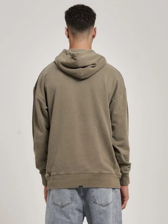 Mens Minimal Slouch Pull On Hood Dune Thrills Sweaters and Fleece