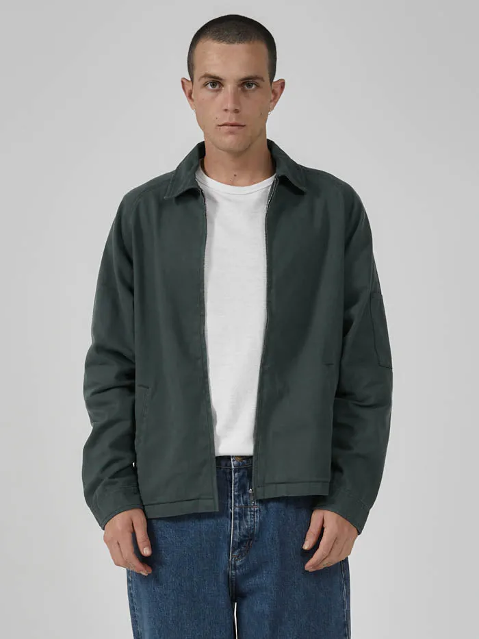 Mens Minimal Work Jacket Mallard Green Thrills Jackets