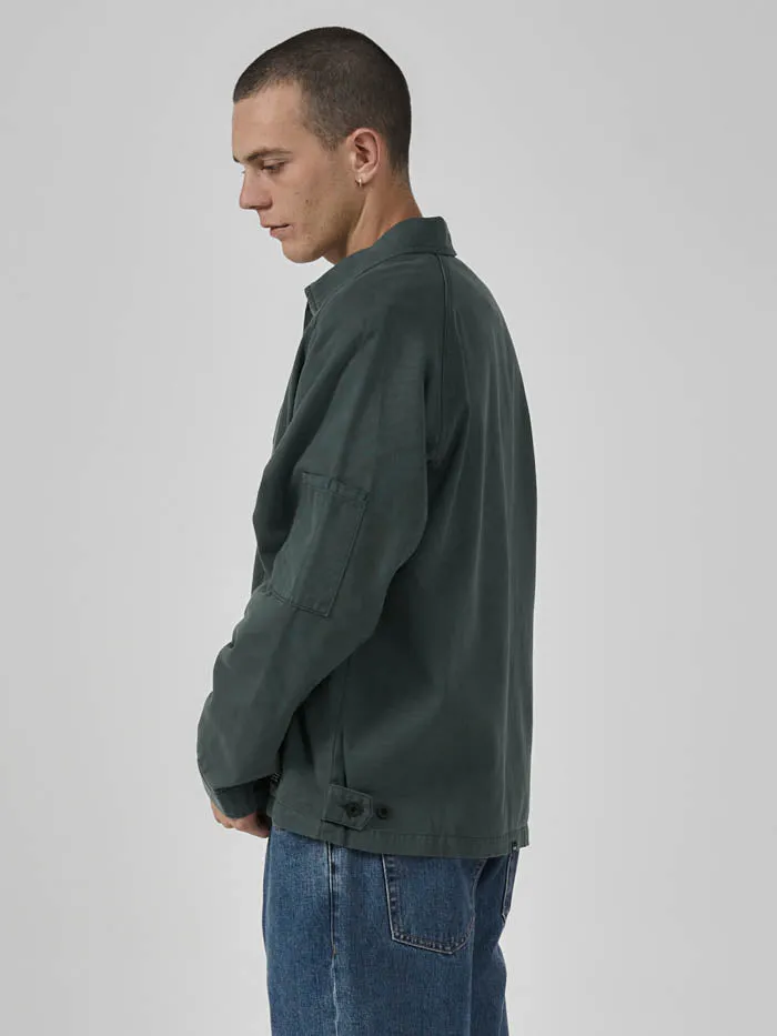 Mens Minimal Work Jacket Mallard Green Thrills Jackets