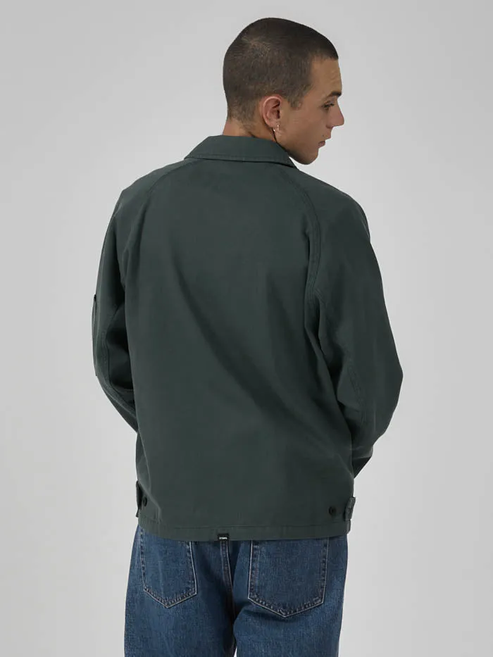 Mens Minimal Work Jacket Mallard Green Thrills Jackets