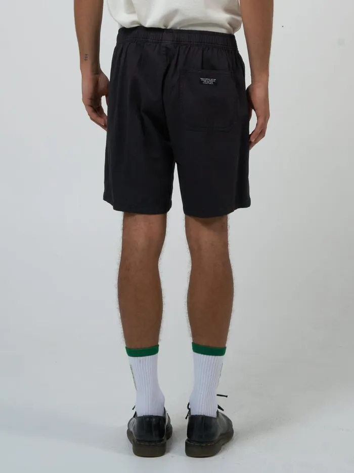 Mens Minimal Work Volley Merch Black Thrills Shorts