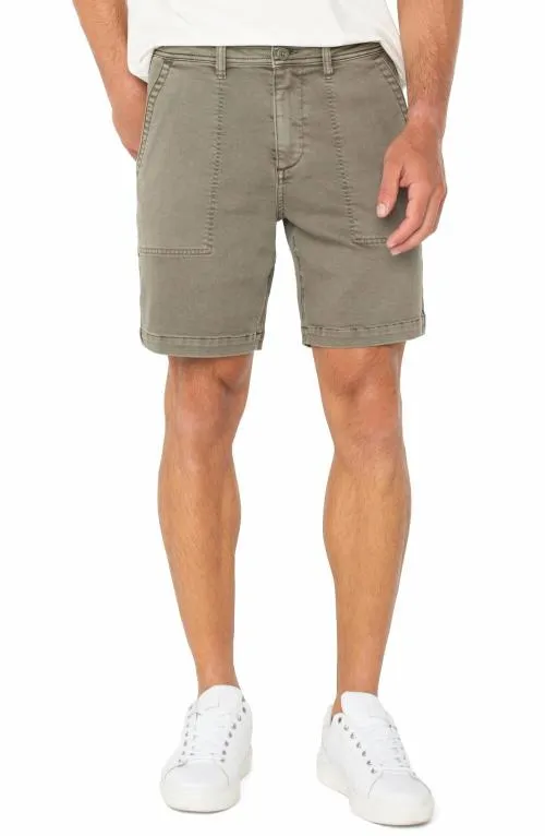 Mens Shorts Liverpool Los Angeles Modern Fit Twill Short Pewter Green