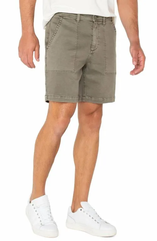 Mens Shorts Liverpool Los Angeles Modern Fit Twill Short Pewter Green