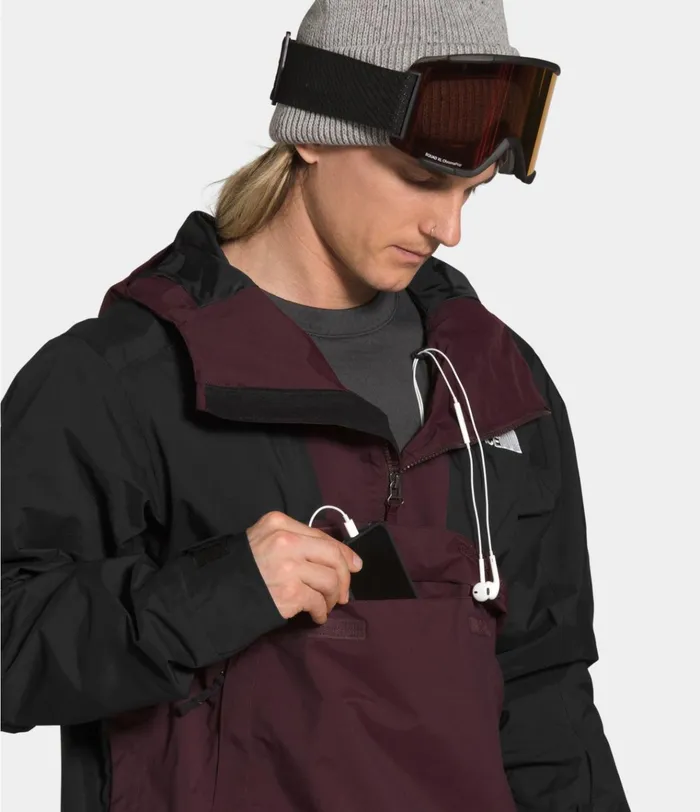 Mens Silvani Anorak Root Browntnf Black The North Face Snow