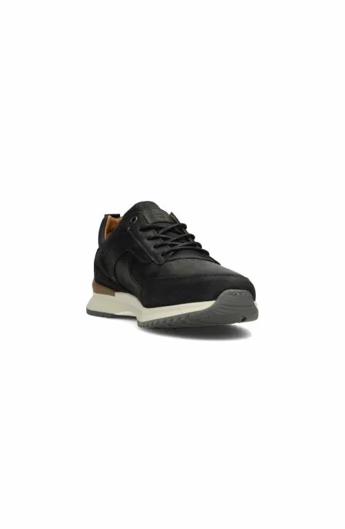 Mens Sneakers Liverpool Los Angeles Bennet Leather Textured Sneaker Black
