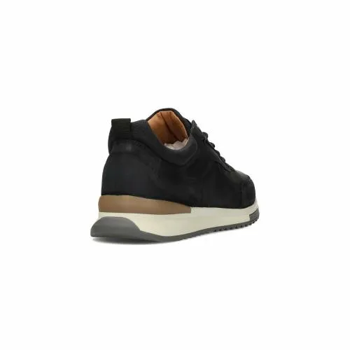 Mens Sneakers Liverpool Los Angeles Bennet Leather Textured Sneaker Black