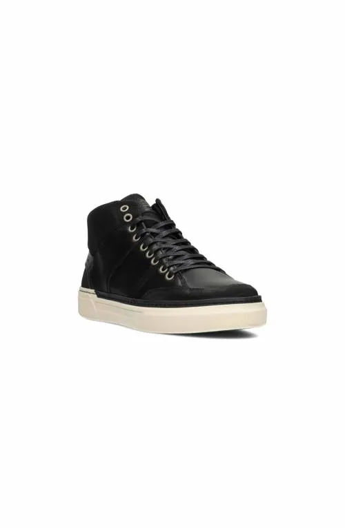 Mens Sneakers Liverpool Los Angeles Citation Leather High Top Sneaker Black