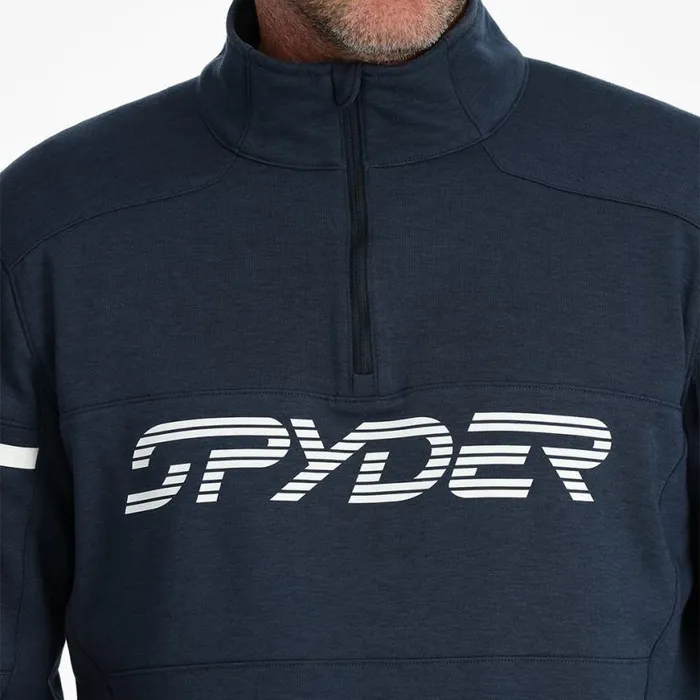 Mens Speed Fleece Half Zip True Navy Spyder Fleece