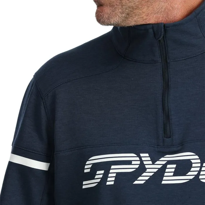 Mens Speed Fleece Half Zip True Navy Spyder Fleece