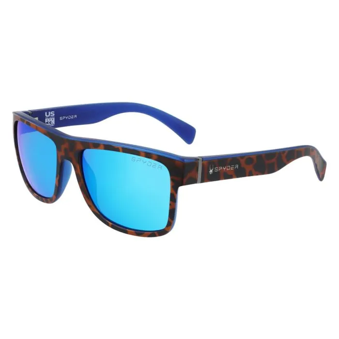 Mens Top Square Sunglasses Tortoise Spyder Eyewear
