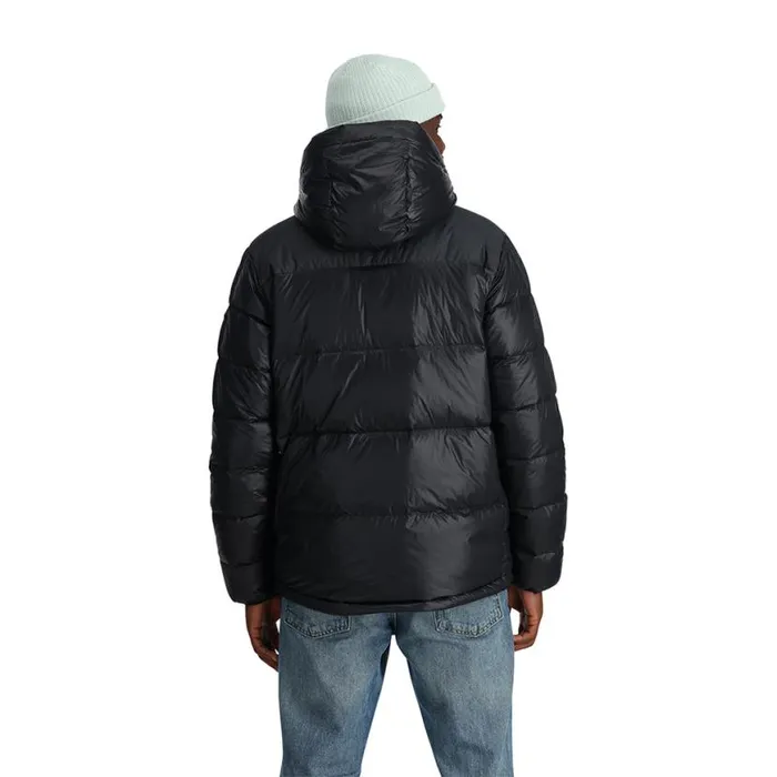 Mens Windom Hooded Black Spyder Down
