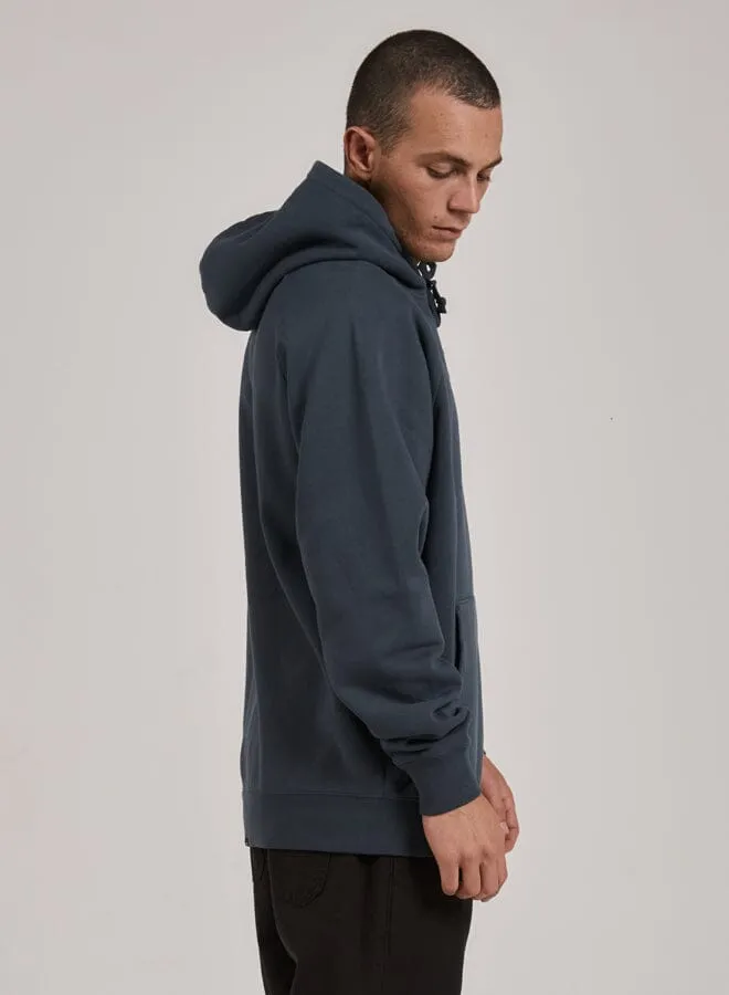 Mens Wonderland Raglan Hood Dark Slate Thrills Sweaters and Fleece