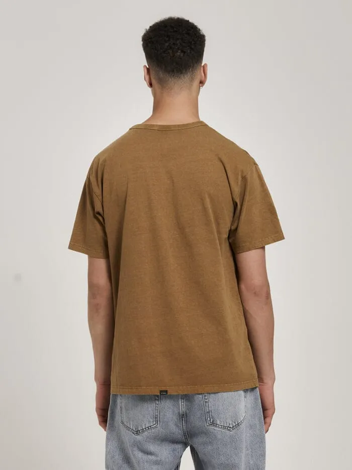 Mens Workwear Embro Box Fit Tee Tobacco Thrills Tees and Tank Tops