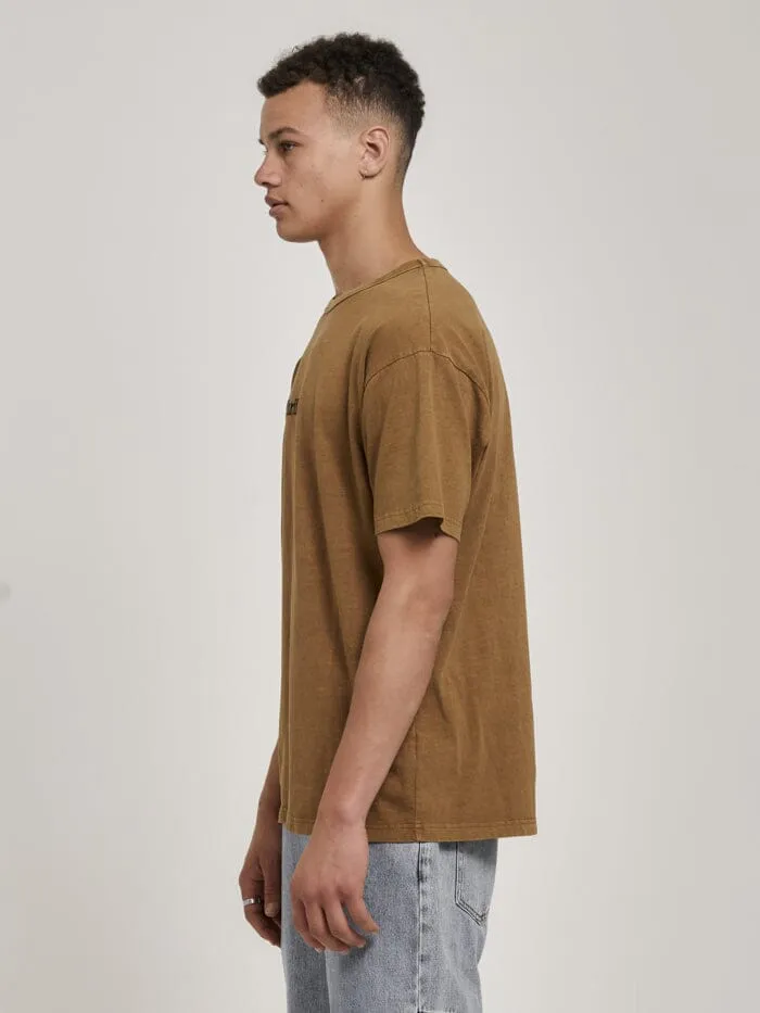 Mens Workwear Embro Box Fit Tee Tobacco Thrills Tees and Tank Tops